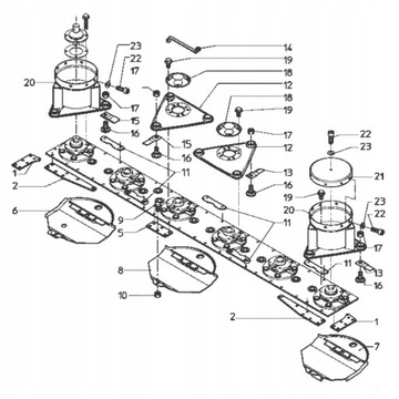 Нож косилки Deutz Vicon PZ 18613484