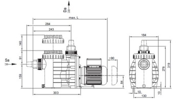 НЕМЕЦКИЙ НАСОС ДЛЯ БАССЕЙНА SPECK Pro Pump 9 м3/ч