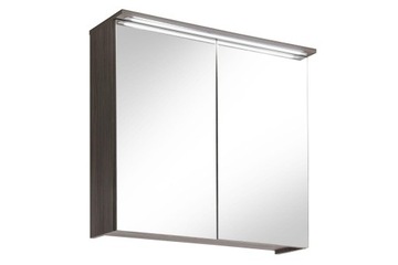 фото ориг. №10, Cabinet with a mirror 80cm 2 door cosmo 2-841 white/ avola