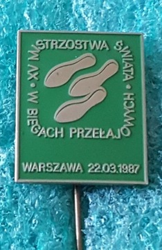 ODZNAKA XV MS W BIEGACH PRZEŁAJOWYCH WARSZAWA 1987