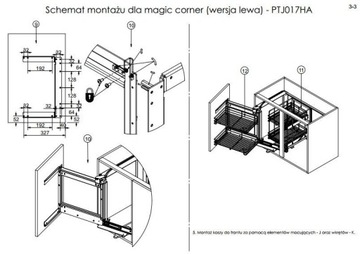 KOSZ CARGO CORNER MAGIC PTJ017HA LEWY