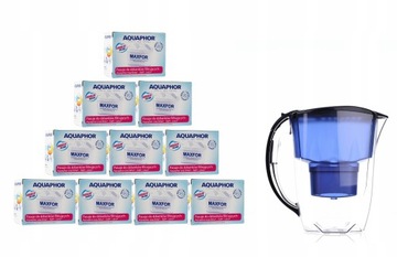 10 SZTUK WKLAD FILTR AQUAPHOR + DZBANEK FILTR