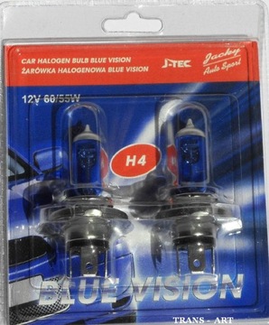 ЛАМПОЧКИ 12 В — H4 60/55 Вт КСЕНОНОВЫЕ — BLUE VISION — 2 ШТ.