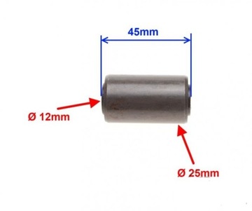 МЕТАЛЛОРЕЗИНОВАЯ ВТУЛКА ВАЛА ХОДА NEKEN12x25x45