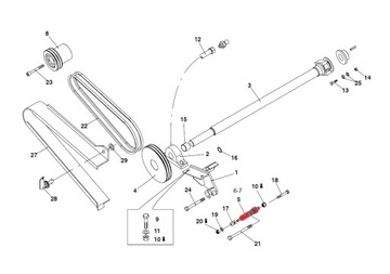 Putzmeister M740 M3241 натяжитель амортизатора