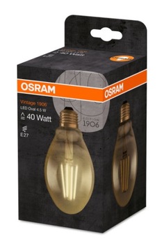 Светодиодная лампа накаливания 4.5W 40W Osram VINTAGE 1906