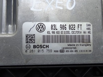 JEDNOTKA 03L906022FT SEAT EXEO 2.0 TDI CAHA 170KM