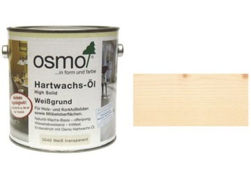 OSMO 3040 WOSK TWARDY OLEJNY KOLOR BIAŁY 0,75L