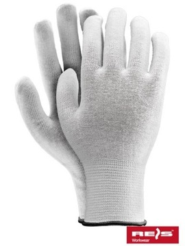 Rękawiczki bawełniane białe kosmetyczne r.7(S)