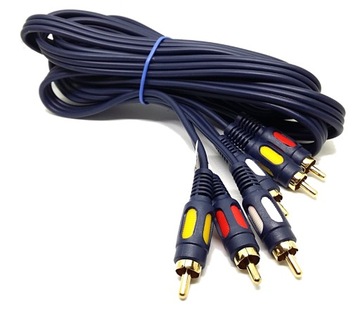 Przyłącze kabel CHINCH 3x RCA 3m