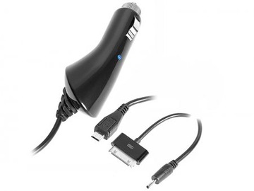 Ładowarka Tracer 12V Combo iPhone/microUSB/0,75mm