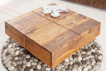 BOLT TABLE Журнальный столик 80см EXOTIC SHEESHAM МАССИВ ДЕРЕВА