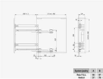 REJS CARGO MULTI RIGHT SIDE 150/2 REJS ХРОМ