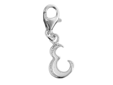 CHARMS litera SREBRO 925 E literka do bransoletki