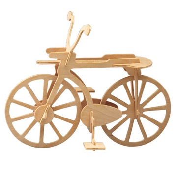 PUZZLE DREWNIANE 3D PRZESTRZENNE BICYKL ROWER