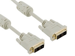 Nowy kabel DVI do DVI 1.8m jasny ferryt Szczecin