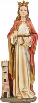Figurka Św. Barbara z Nikodemii- PATRONKA GÓRNIKÓW/ TRUDNEJ PRACY 14cm wys.