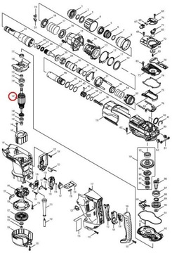 MAKITA HR4001C HR4011C РАБОЧЕЕ КОЛЕСО 513633-7