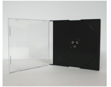 PUDEŁKA NA 1 CD/DVD SLIM 5MM 50 SZTUK CZARNE WAWA