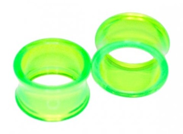 TUNELE PLUGI PLUG AKRYLOWY TUNEL ZIELONY 4 mm