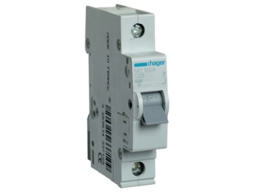 Wyłącznik nadprądowy 6kA C 1P 25A IP20 HAGER C25/1 MCN125E