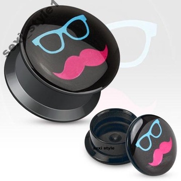 TUNELE PLUGI TUNEL PLUG GWINT WEW. MOUSTACHE 16 mm