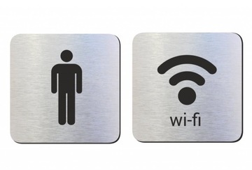 Tabliczka informacyjna 10x10 WC WIFI Różne wzory
