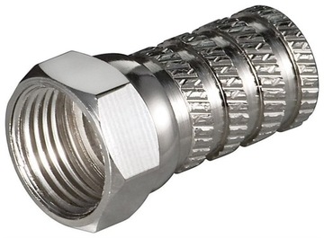 Wtyczka F wkręcana 4,0 mm miedź