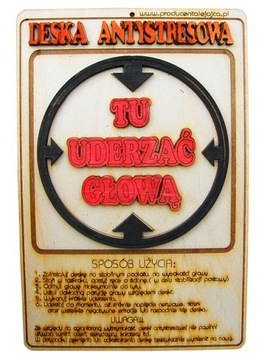DESKA ANTYSTRESOWA śmieszny prezent