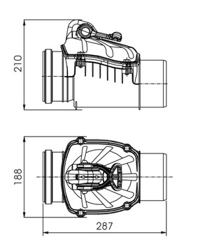 Клапан обратный фи 110 КАРМАТ, обратный клапан ZB 110