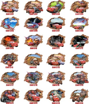 Наклейки на стену детские CARS 3D CARS 70х50см