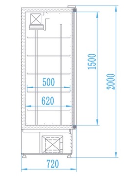 ХОЛОДИЛЬНЫЙ ШКАФ RAPA SCH-S 825 БЕСПЛАТНАЯ ДОСТАВКА