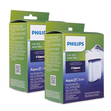 2x ФИЛЬТР ВОДЫ SAECO PHILIPS AQUA CLEAN CA6903 ДЛЯ КОФЕМАШИН