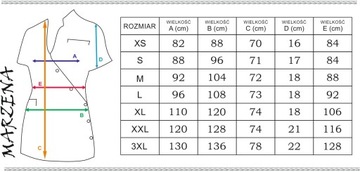 FARTUCH/BLUZA OCHRONNA kosmetyczna PRODUCENT r.3XL