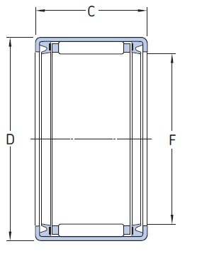 HK 2520 2RS NEUTRAL Łożysko igiełkowe 25x32x20