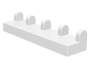 02901 LEGO 4625 4264365 4258048 4188632 462501 - płytka 1x4 - biały - 1szt