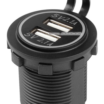 АВТОМОБИЛЬНОЕ ЗАРЯДНОЕ УСТРОЙСТВО USB 5V 4.2A 12V ОРАНЖЕВЫЙ