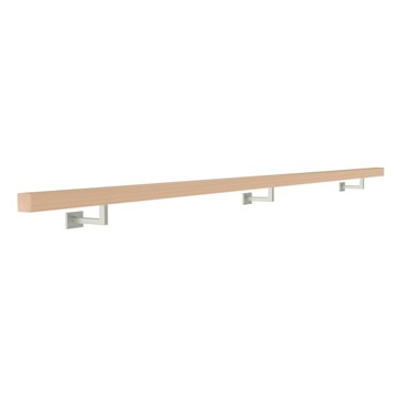 фото ориг. №4, Handrail wall-mounted wooden 40x40 480cm beech color