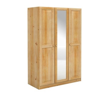 DSI-meble: Szafa drewniana NOVA 3D z lustrem