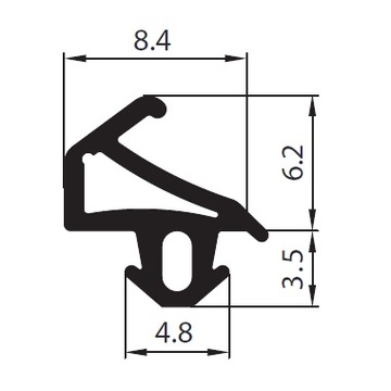 Уплотнитель оконный PLUSTEC оконный s-1155 Уплотнитель оконный STOMIL