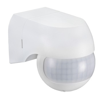 Czujnik ruchu PIR MIKROFALOWY czujka 180° biały ST06 IP65 ZEWNĘTRZNY SENSOR