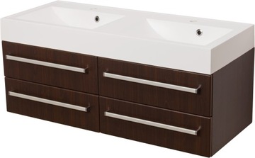 FOKUS meble łazienkowe wenge + umywalka 120