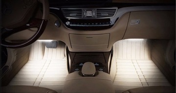 OŚWIETLENIE WNĘTRZA KABINY 4x9 SAMOCHODU LED RGB