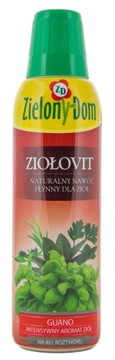 ZIELONY DOM NAWÓZ GUANO DO ZIÓŁ BAZYLII MIĘTY 0,3L