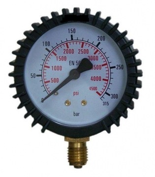 MANOMETR ARGON/CO2 DO REDUKTORA 315 BAR 1/4