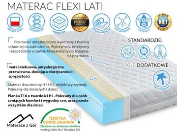 ПЕННЫЙ МАТРАС 70X120 МЯГКАЯ ЛАТЕКСНАЯ ПЕНА H1