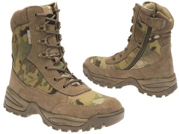 Teesar INC Wysokie Wojskowe Buty Taktyczne za Kostke, Zamek YKK Multicam 41