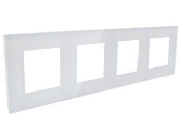 B-LINE DLX БЕЛАЯ СТЕКЛЯННАЯ РАМА ЧЕТЫРЕХГРУППОВОЕ СТЕКЛО X4