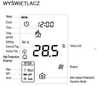 Термостат MCOhome Zwave, Fibaro MH7-EH, WH