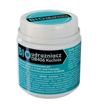 BIOLOGICZNY UDRAŻNIACZ DO RUR KUCHNIA DB406 100g